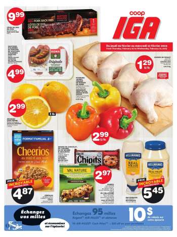 IGA Flyer - February 16, 2023 - February 22, 2023.