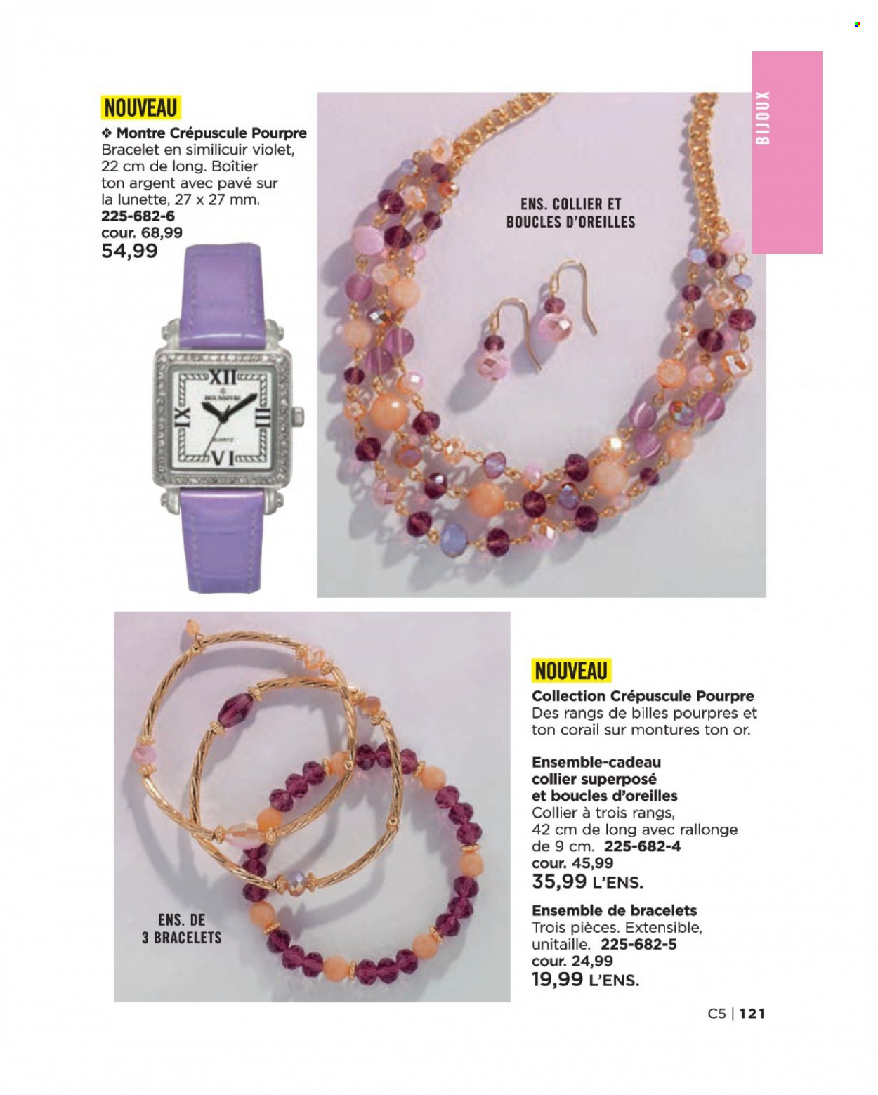 thumbnail - Circulaire Avon - Produits soldés - bijouterie, montre, bracelet, boucles d'oreilles. Page 121.