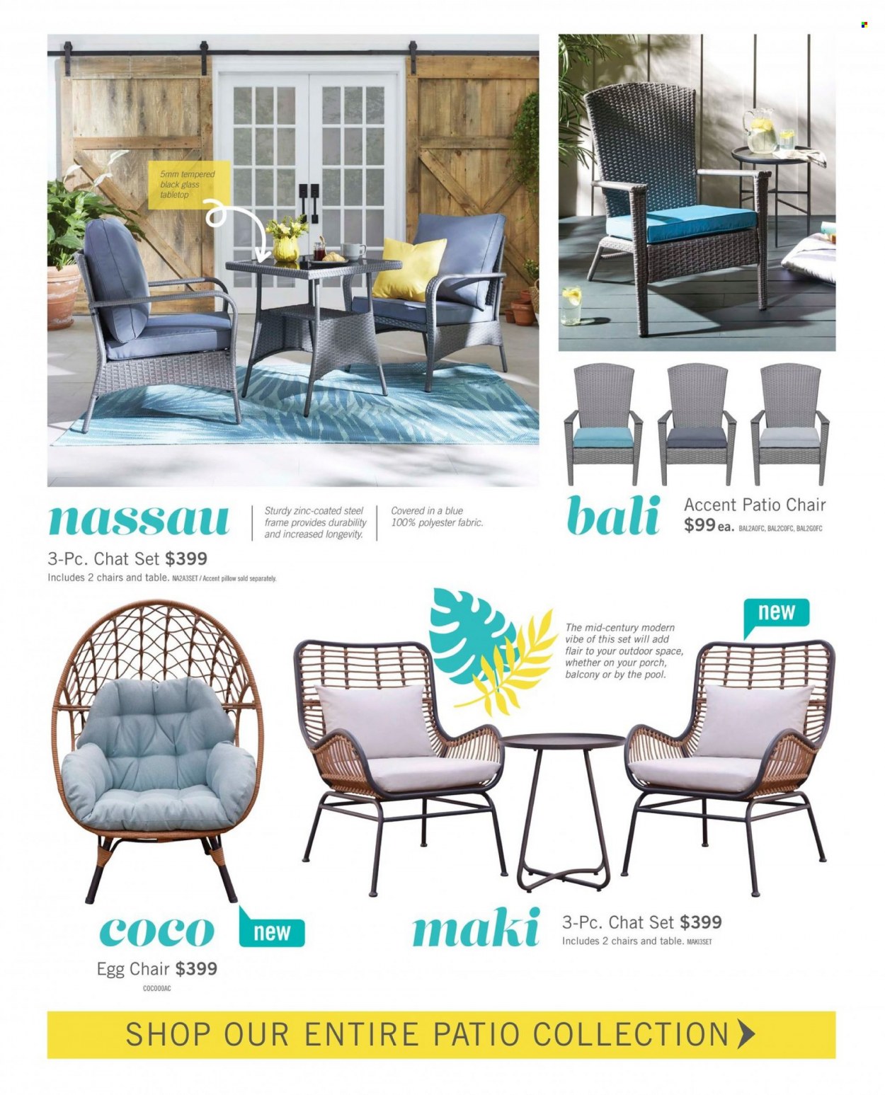 thumbnail - The Brick Flyer - March 01, 2023 - July 31, 2023 - Sales products - pillow, table, chair, pool. Page 3.