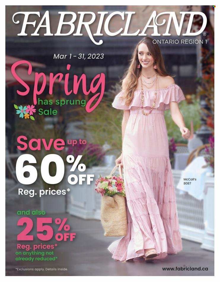 thumbnail - FABRICLAND flyer - March 01, 2023 - March 31, 2023.