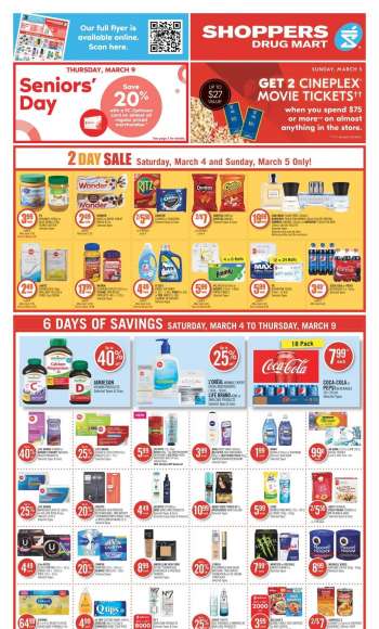 Circulaire Shoppers Drug Mart - 04 Mars 2023 - 09 Mars 2023.