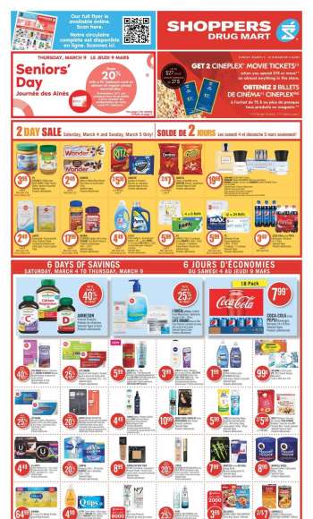 Circulaire Shoppers Drug Mart - 04 Mars 2023 - 09 Mars 2023.