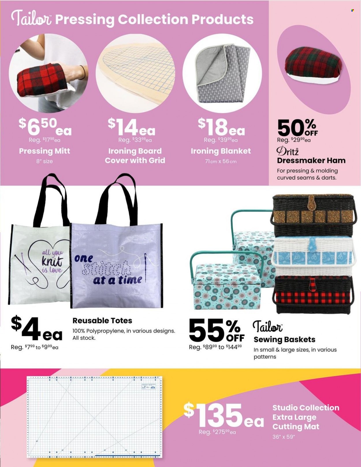 thumbnail - FABRICLAND Flyer - March 01, 2023 - March 31, 2023 - Sales products - tote. Page 6.