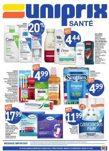 UNIPRIX SANTÉ flyer