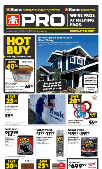 HOME BUILDING CENTRE flyer