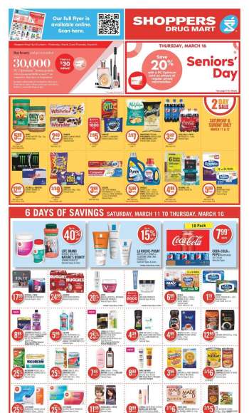 Circulaire Shoppers Drug Mart - 11 Mars 2023 - 16 Mars 2023.