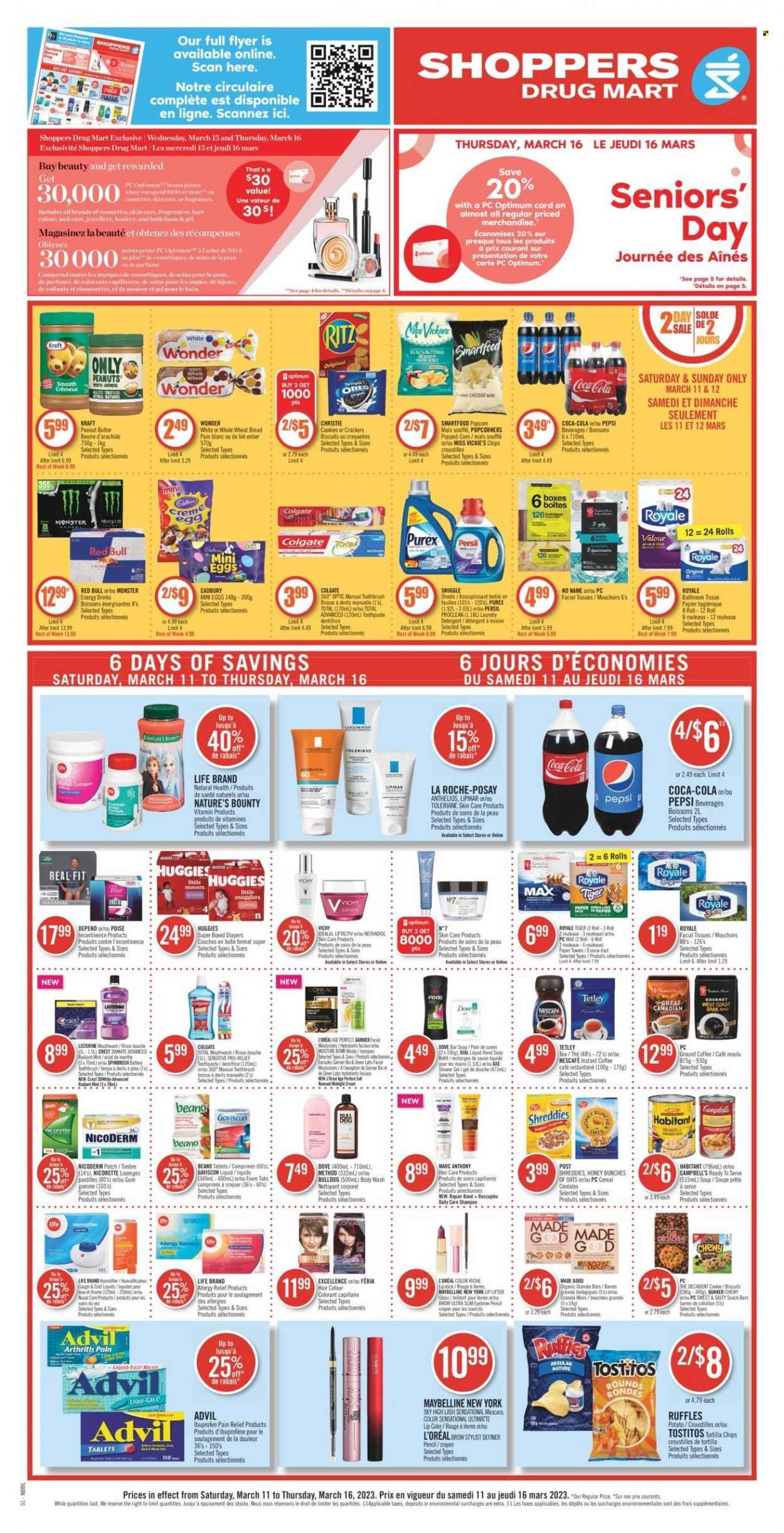 Shoppers Drug Mart flyer - March 11, 2023 - March 16, 2023. Page 1