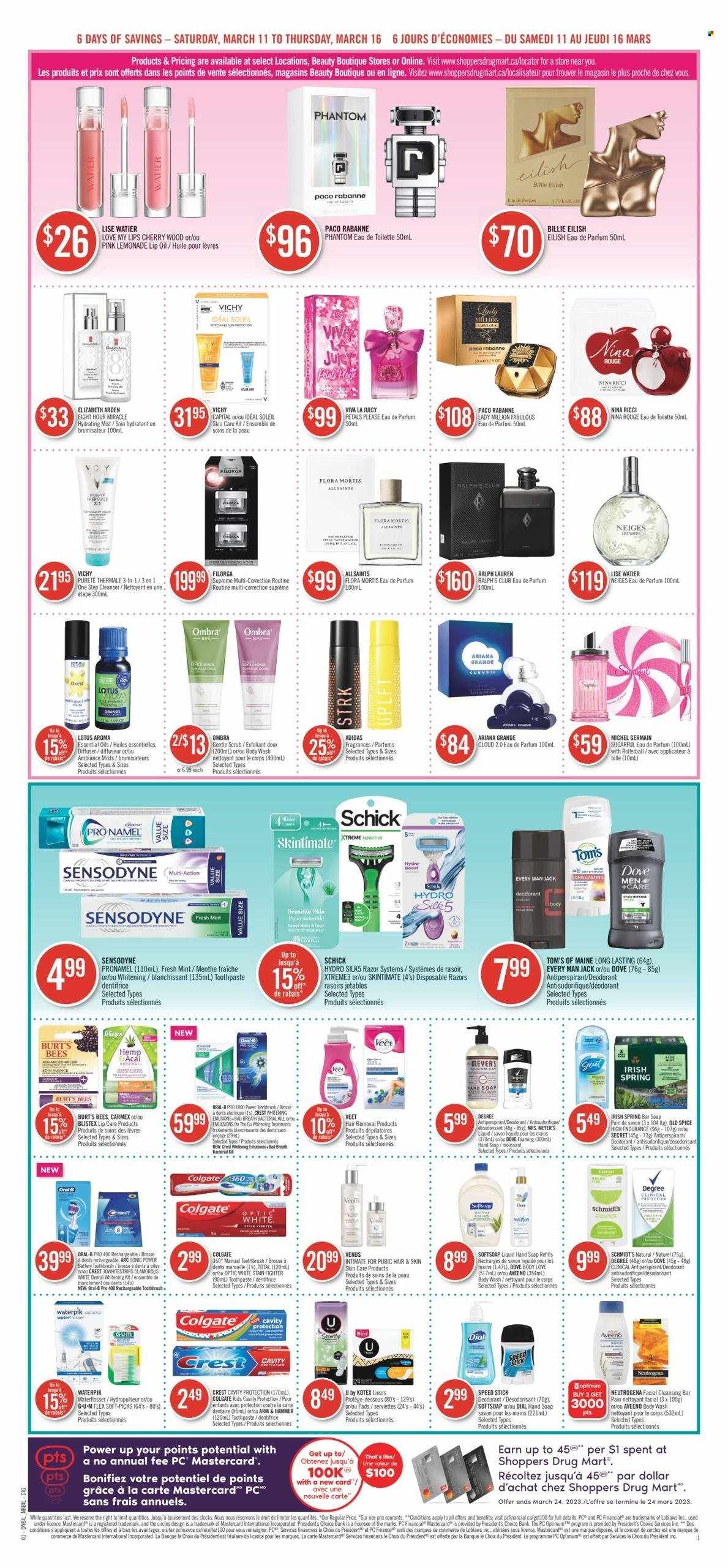 Shoppers Drug Mart flyer - March 11, 2023 - March 16, 2023. Page 8