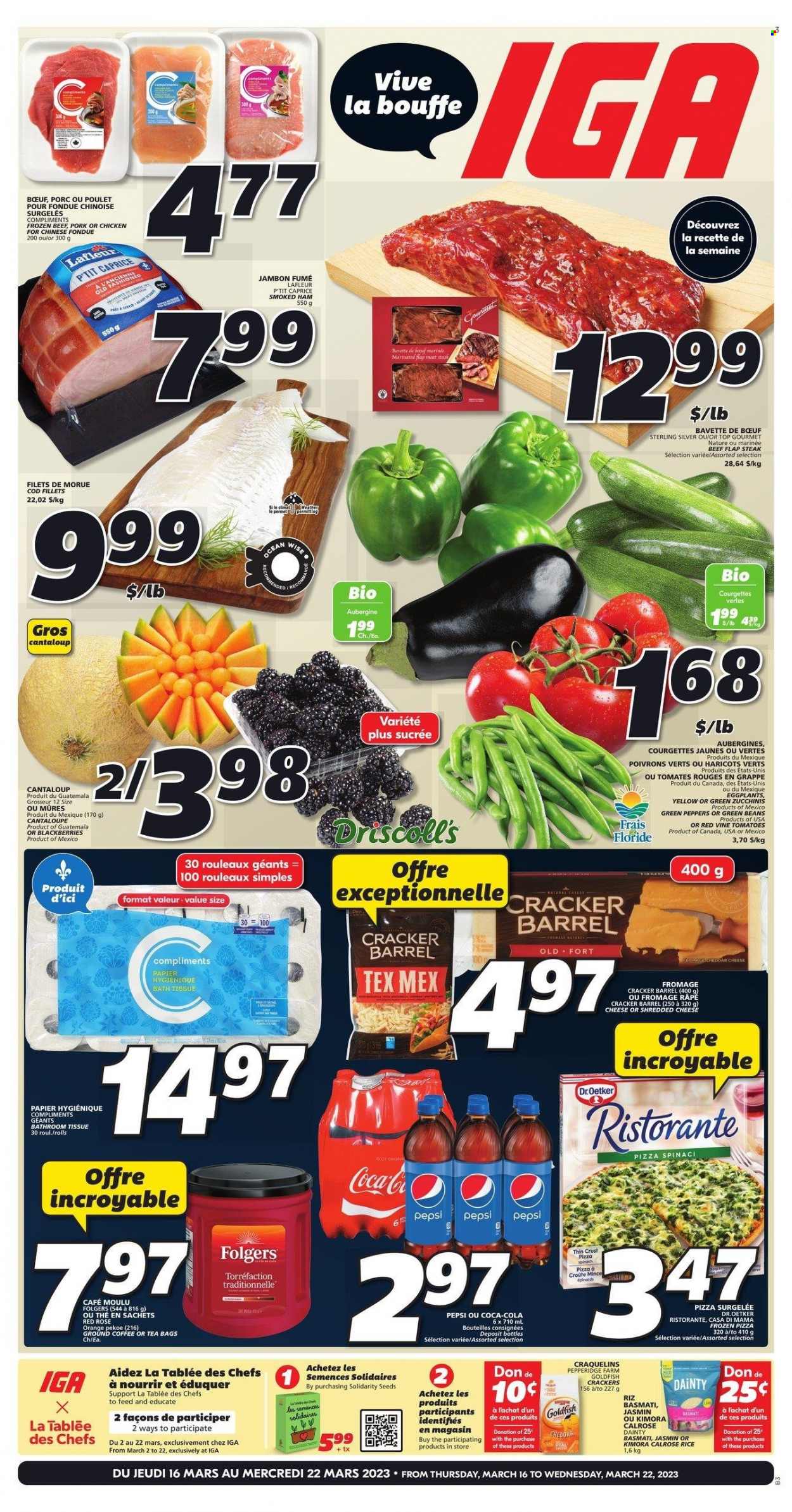 IGA flyer - March 16, 2023 - March 22, 2023. Page 1