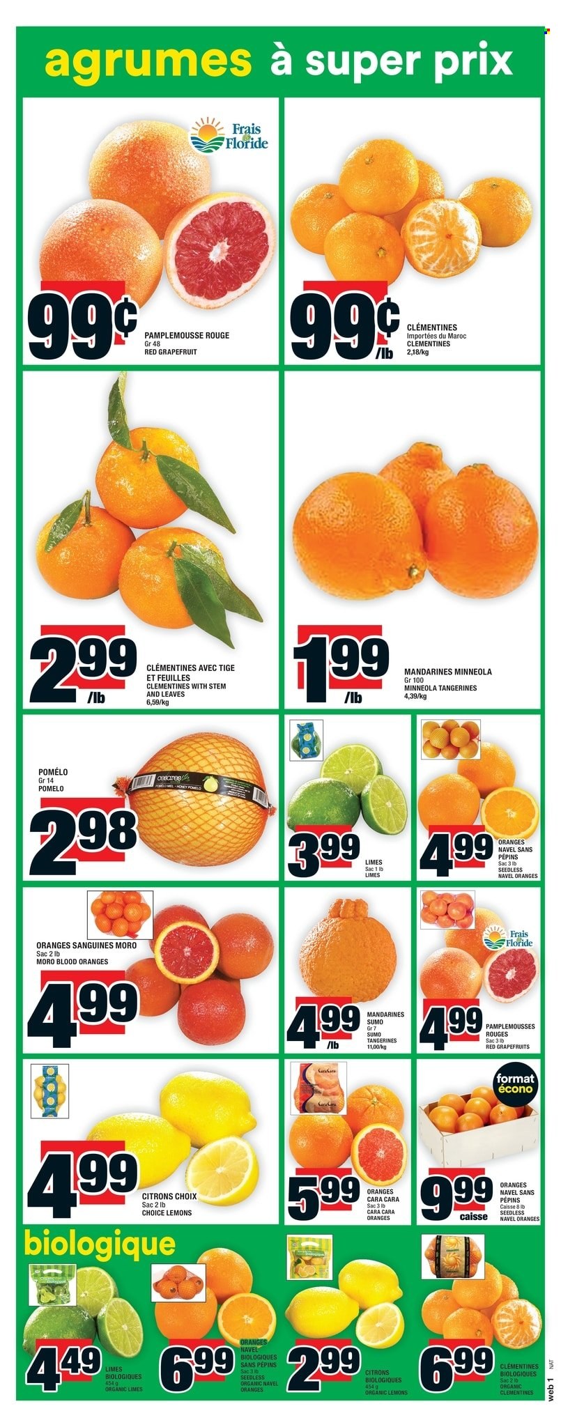 thumbnail - Super C Flyer - March 16, 2023 - March 22, 2023 - Sales products - clementines, grapefruits, limes, mandarines, tangerines, oranges, lemons, pomelo, navel oranges, honey. Page 10.
