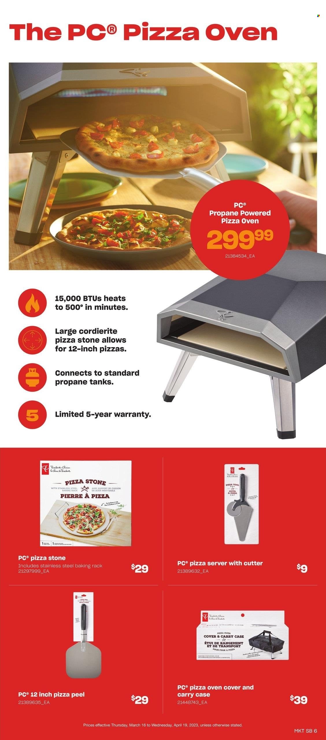 thumbnail - Loblaws Flyer - March 16, 2023 - April 19, 2023 - Sales products - pizza, tank. Page 6.