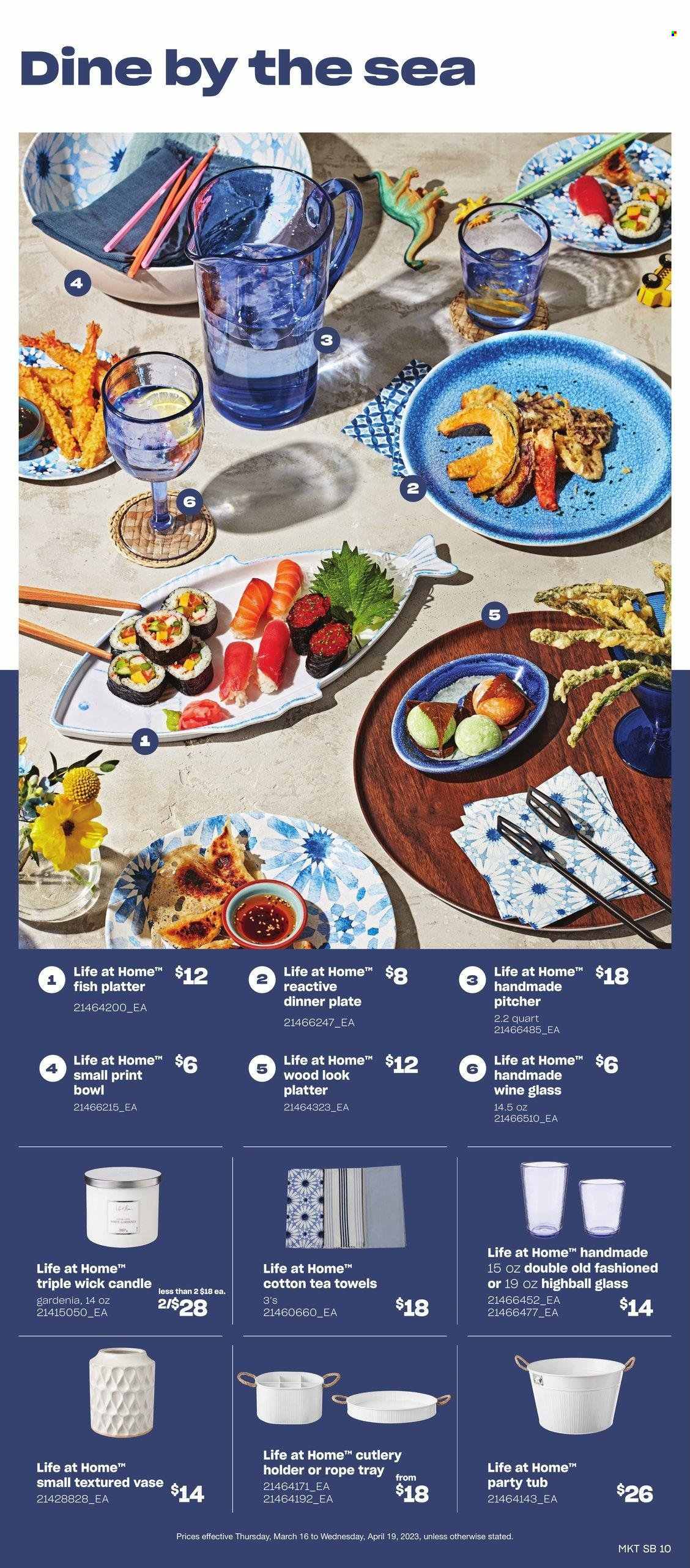 thumbnail - Loblaws Flyer - March 16, 2023 - April 19, 2023 - Sales products - fish, tea, candle, holder, bowl. Page 10.