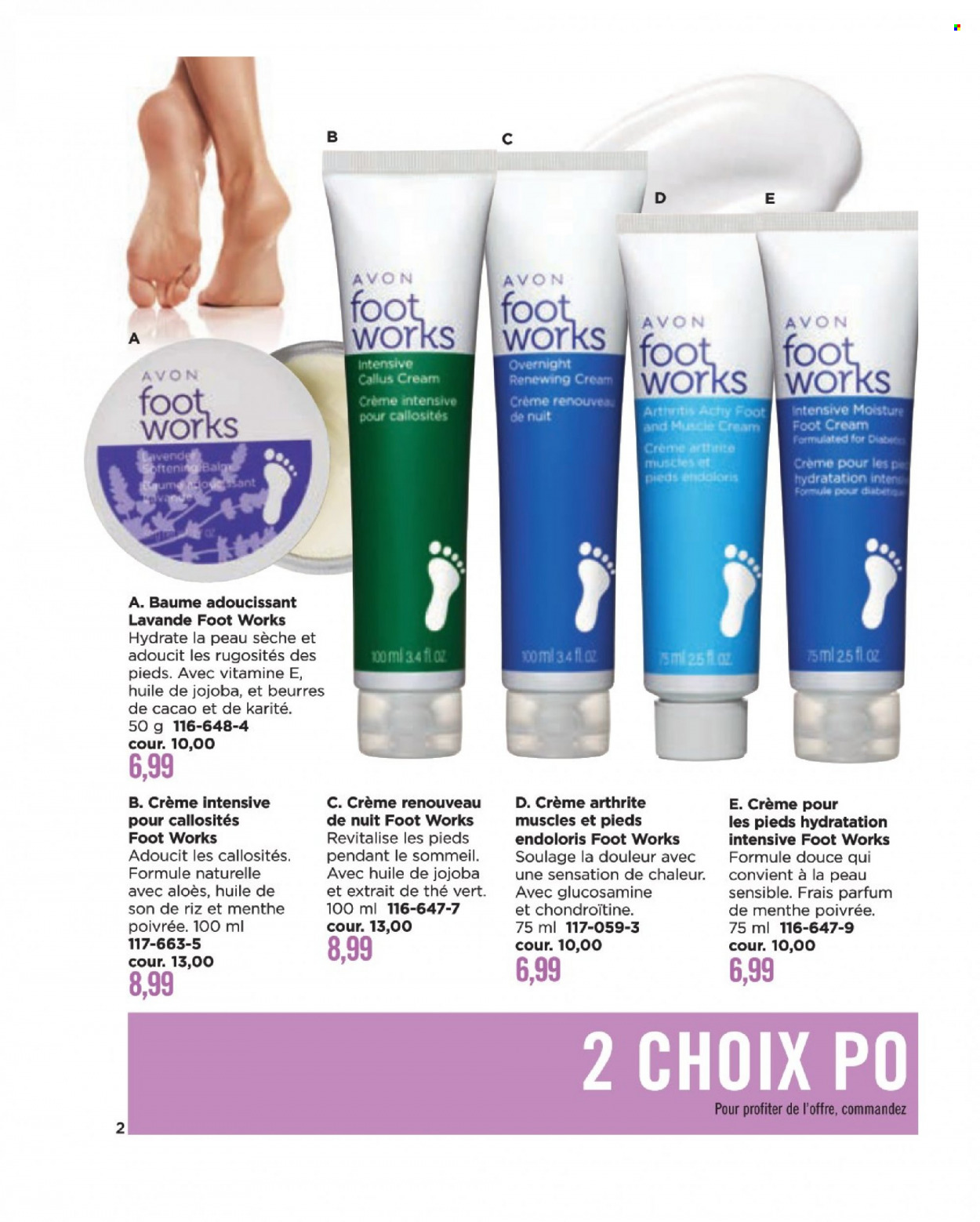 thumbnail - Avon Flyer - Sales products - Avon, muscle cream, eau de parfum, pendant, glucosamine. Page 2.