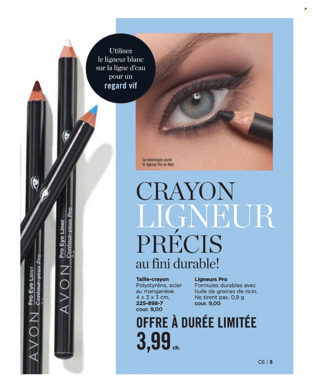 thumbnail - Avon Flyer - Sales products - Avon, contour, eyeliner. Page 5.