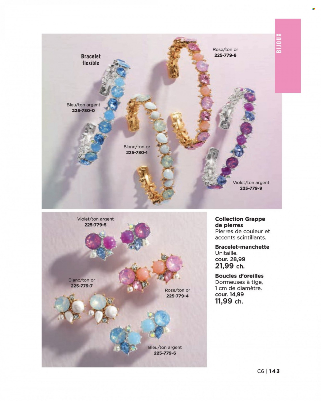 thumbnail - Circulaire Avon - Produits soldés - bijouterie, bracelet, boucles d'oreilles. Page 143.