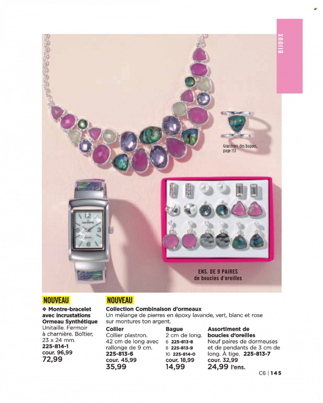 thumbnail - Circulaire Avon - Produits soldés - bague, bijouterie, montre, bracelet, boucles d'oreilles. Page 145.