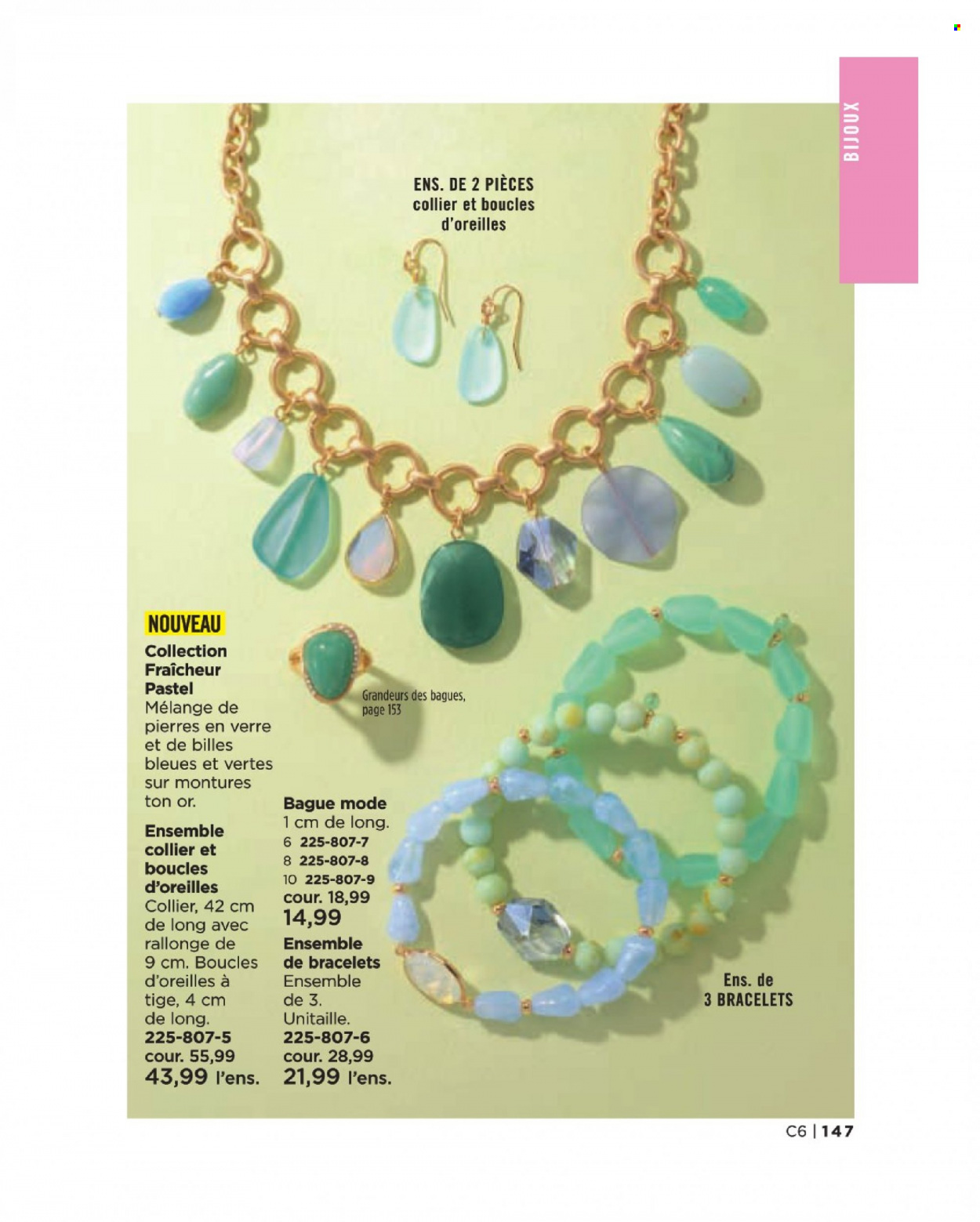 thumbnail - Circulaire Avon - Produits soldés - bague, bijouterie, bracelet, boucles d'oreilles. Page 147.