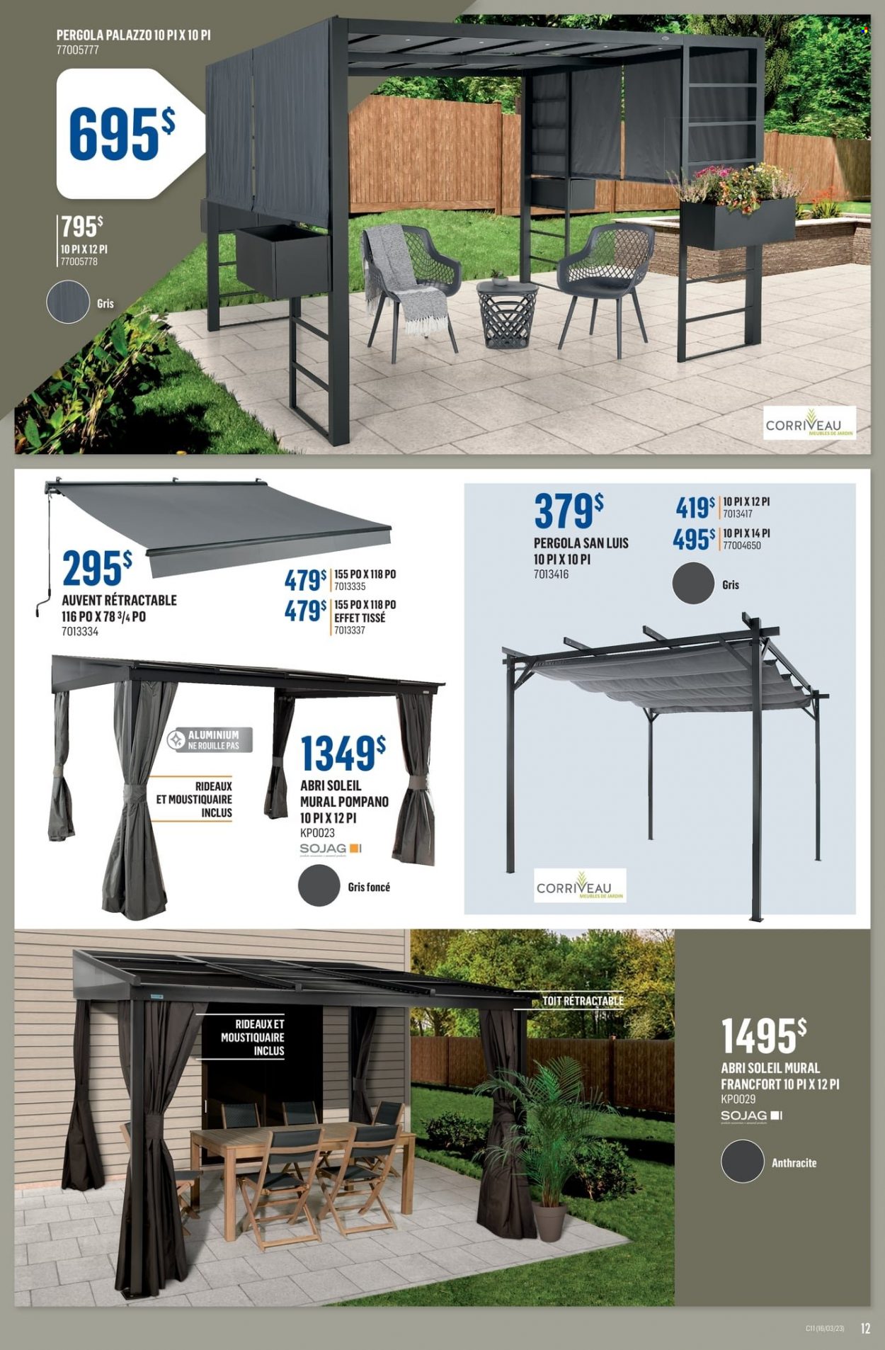 thumbnail - Canac Flyer - March 16, 2023 - March 22, 2023 - Sales products - pergola. Page 13.