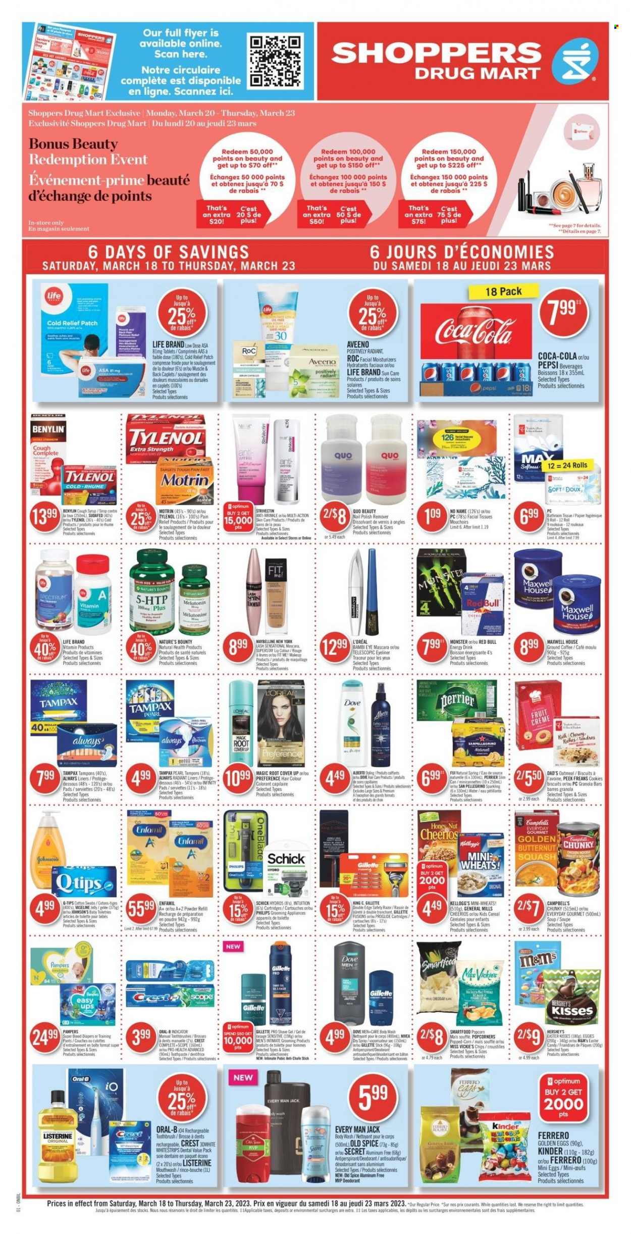 Shoppers Drug Mart flyer - March 18, 2023 - March 23, 2023. Page 1
