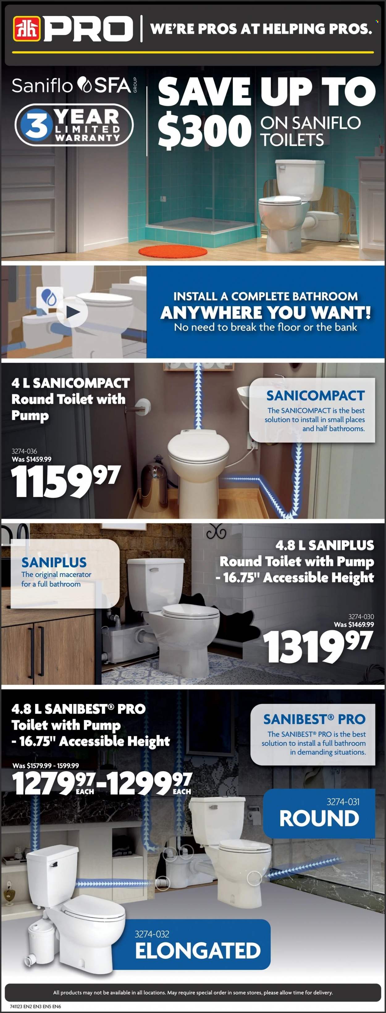 thumbnail - Home Building Centre Flyer - March 16, 2023 - March 29, 2023 - Sales products - toilet, pump. Page 5.
