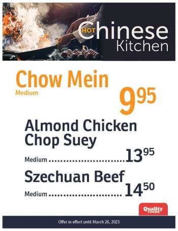QUALITY FOODS flyer