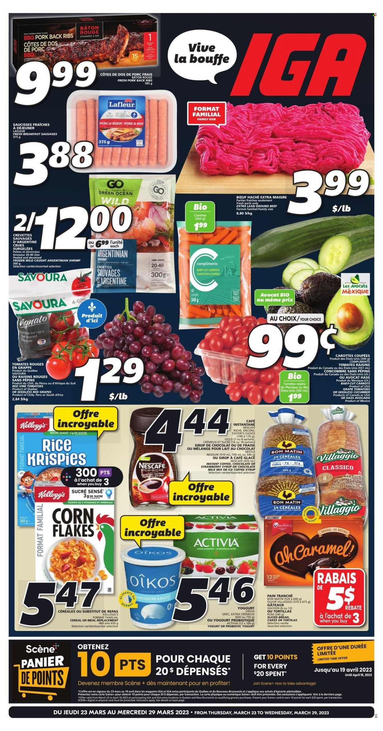 IGA flyer - March 23, 2023 - March 29, 2023. Page 1