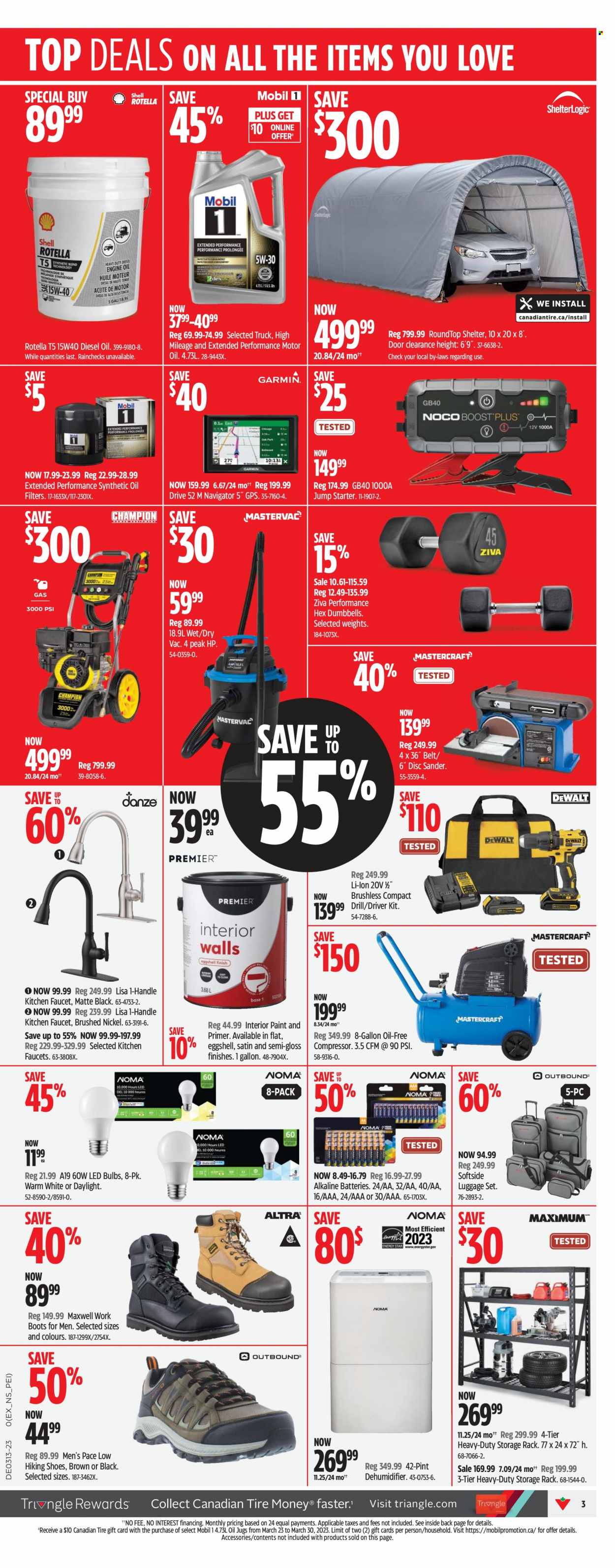thumbnail - Circulaire Canadian Tire - 23 Mars 2023 - 30 Mars 2023 - Produits soldés - Hewlett Packard, boots. Page 3.