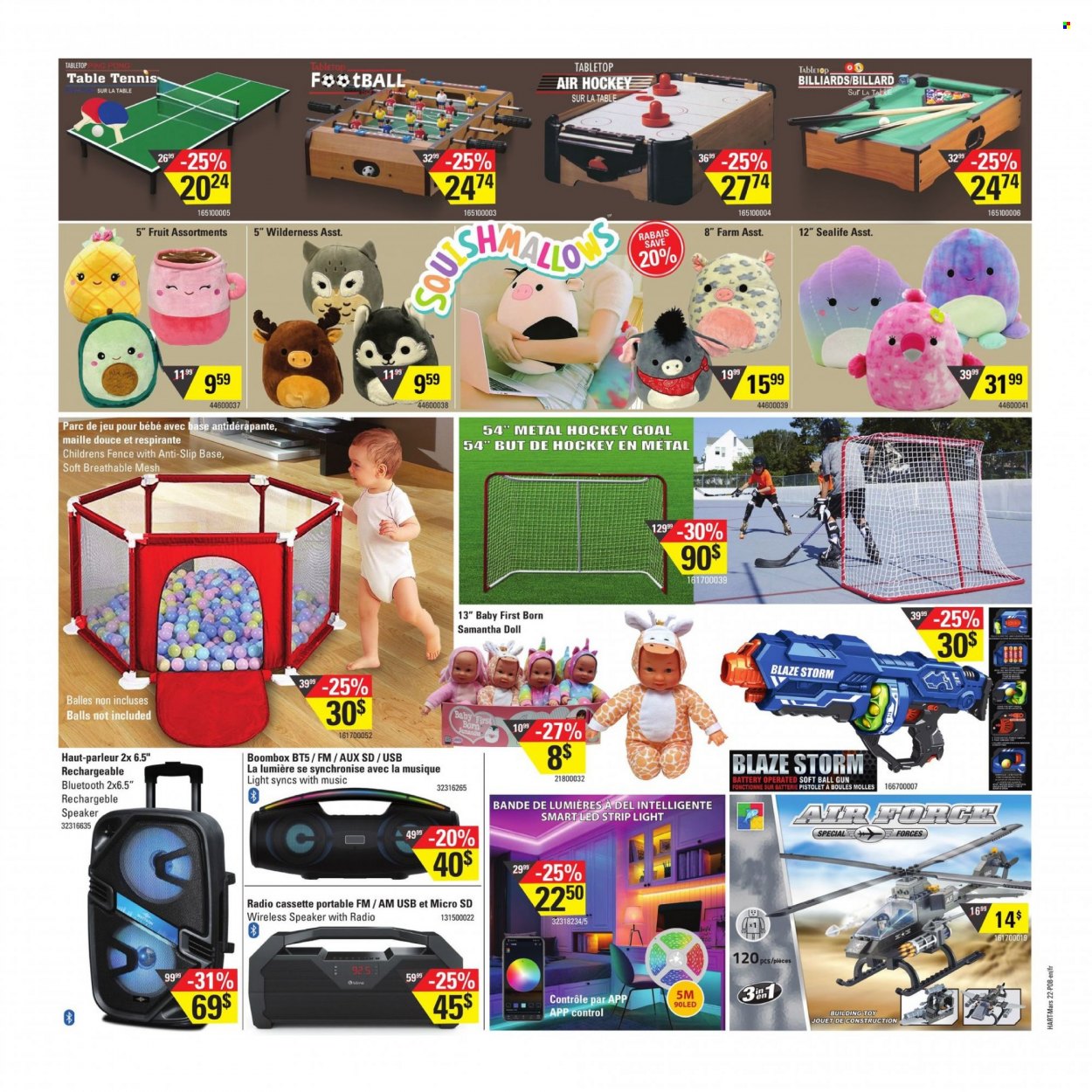thumbnail - Circulaire Hart Stores - 22 Mars 2023 - 28 Mars 2023 - Produits soldés - Maille, ballon, jouet, table, slip, Boombox. Page 8.
