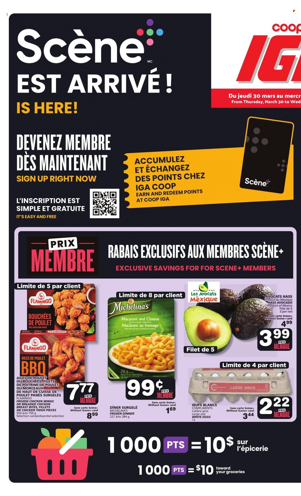 IGA flyer - March 30, 2023 - April 05, 2023. Page 1