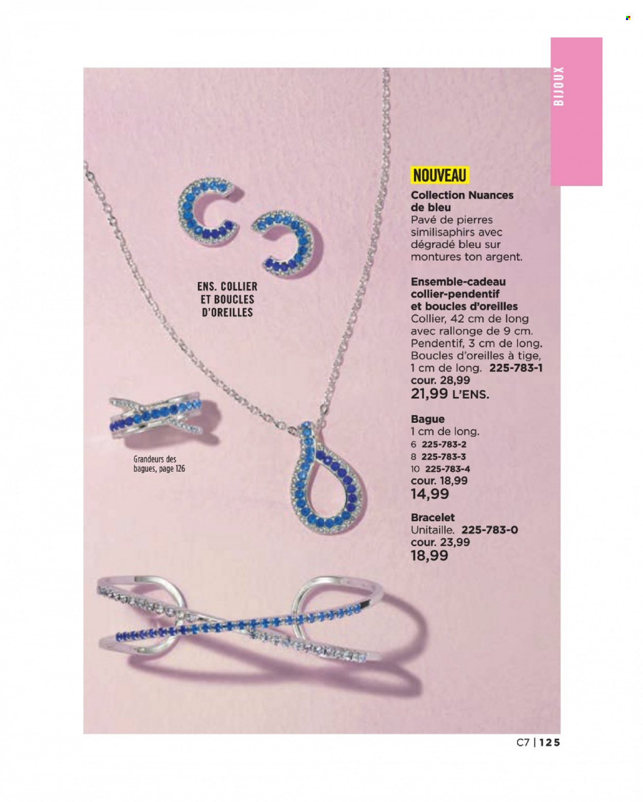 thumbnail - Circulaire Avon - Produits soldés - bague, bijouterie, bracelet, boucles d'oreilles. Page 125.