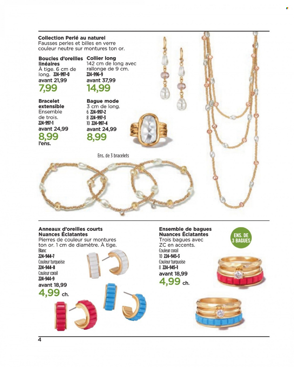 thumbnail - Circulaire Avon - Produits soldés - bague, bracelet, boucles d'oreilles. Page 4.