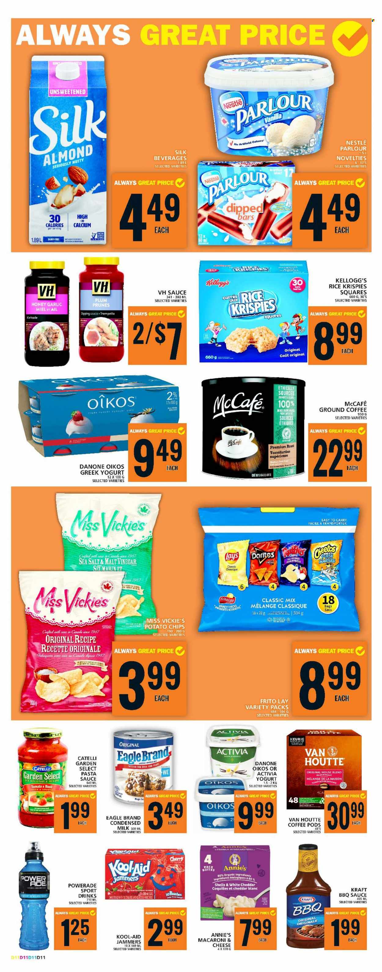 thumbnail - Circulaire Food Basics - 30 Mars 2023 - 05 Avril 2023 - Produits soldés - prune, Danone, Nestlé, Kellogg's, LU, chips, Lay’s, Doritos, pâtes, macaroni, Always, Activia. Page 12.
