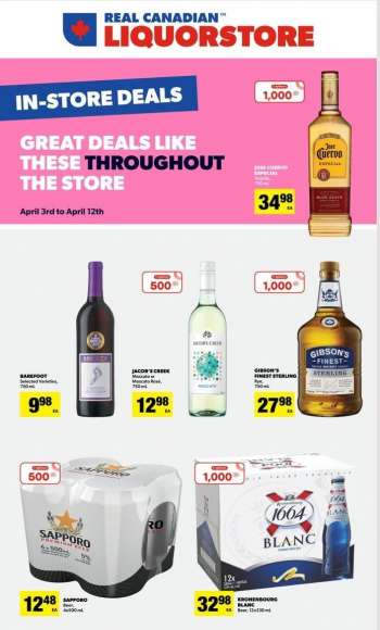 Real Canadian Liquorstore Flyer - April 03, 2023 - April 12, 2023.