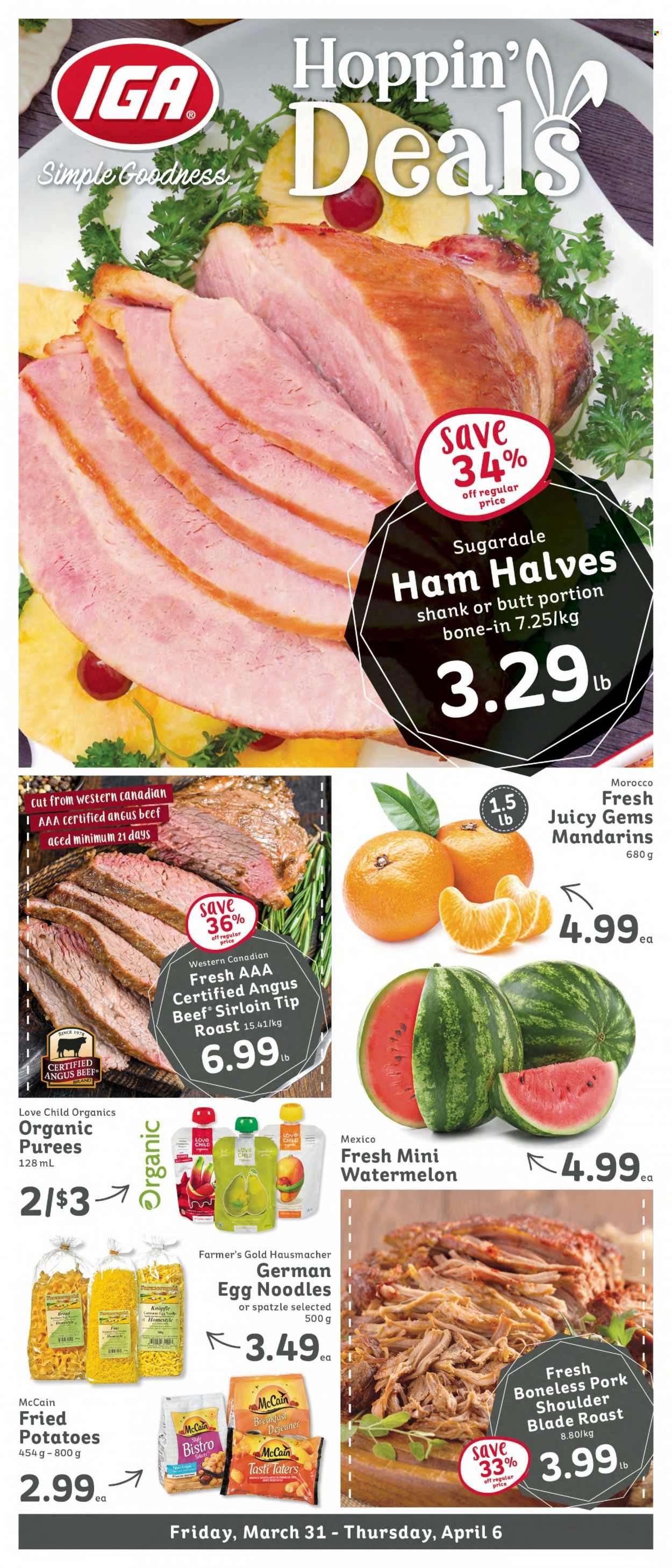 IGA Simple Goodness flyer - March 31, 2023 - April 06, 2023. Page 1