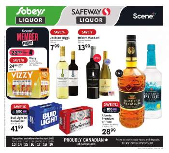 Sobeys Liquor Flyer - April 13, 2023 - April 19, 2023.