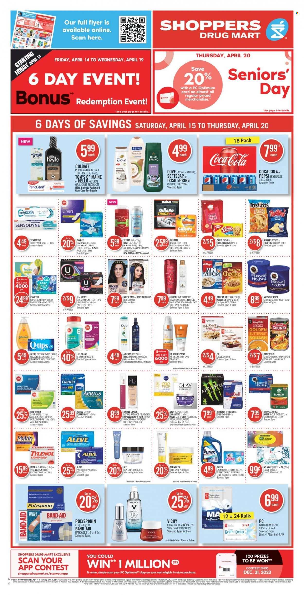 Shoppers Drug Mart flyer - April 15, 2023 - April 20, 2023. Page 1