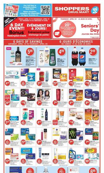 Circulaire Shoppers Drug Mart - 15 Avril 2023 - 20 Avril 2023.