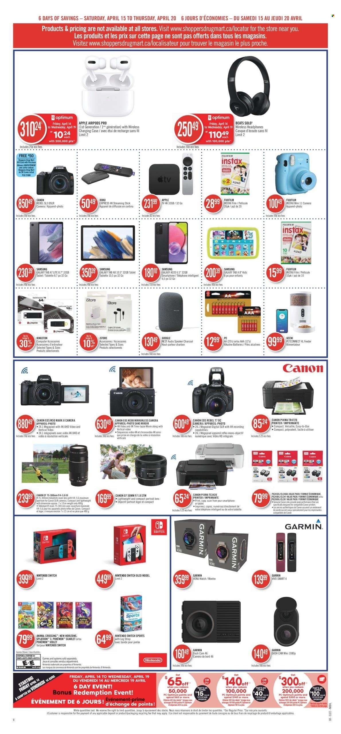 Shoppers Drug Mart flyer - April 15, 2023 - April 20, 2023. Page 11
