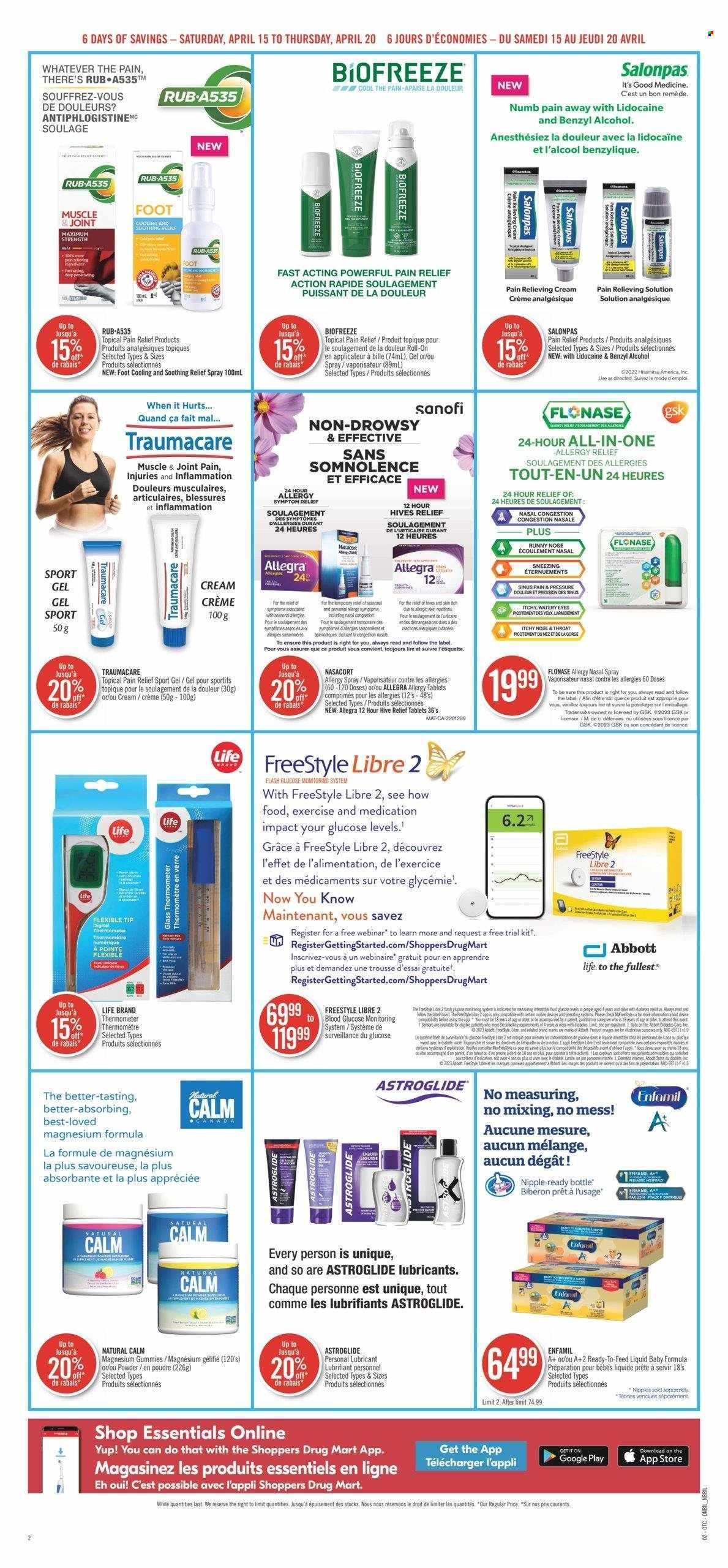 Shoppers Drug Mart flyer - April 15, 2023 - April 20, 2023. Page 14