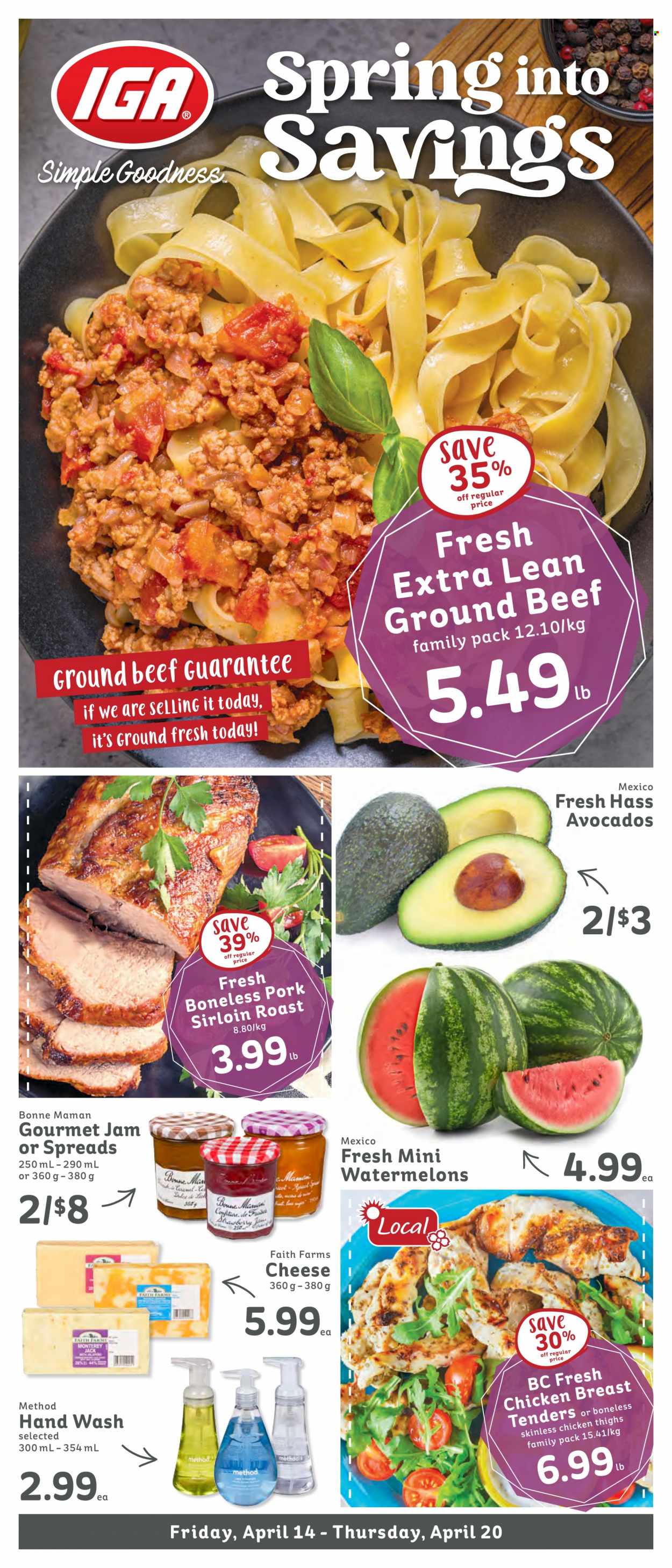 IGA Simple Goodness flyer - April 14, 2023 - April 20, 2023. Page 1
