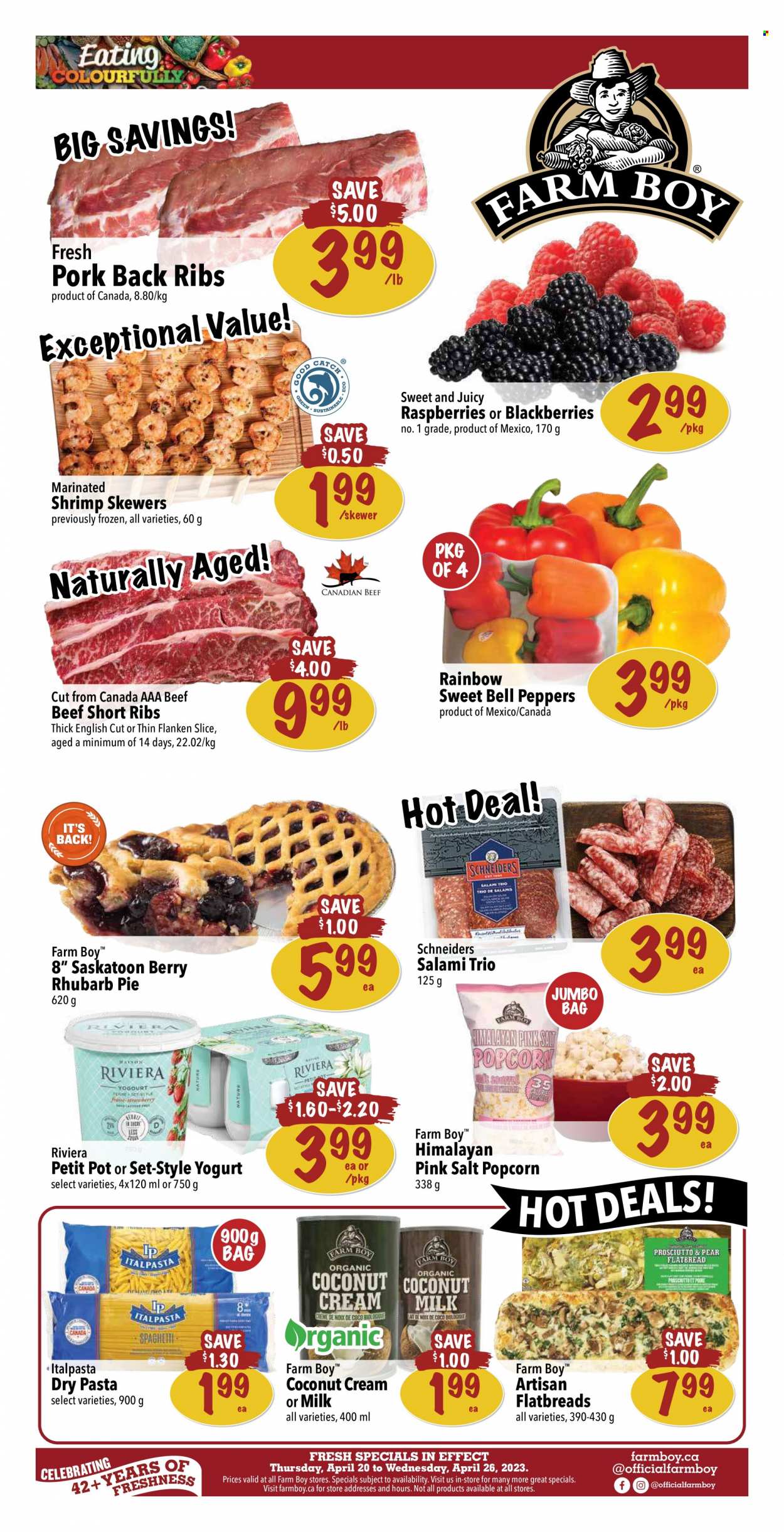 Farm Boy flyer - April 20, 2023 - April 26, 2023. Page 1