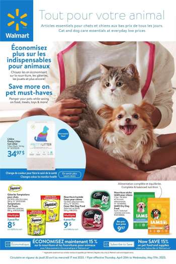 Walmart Flyer - April 20, 2023 - May 17, 2023.