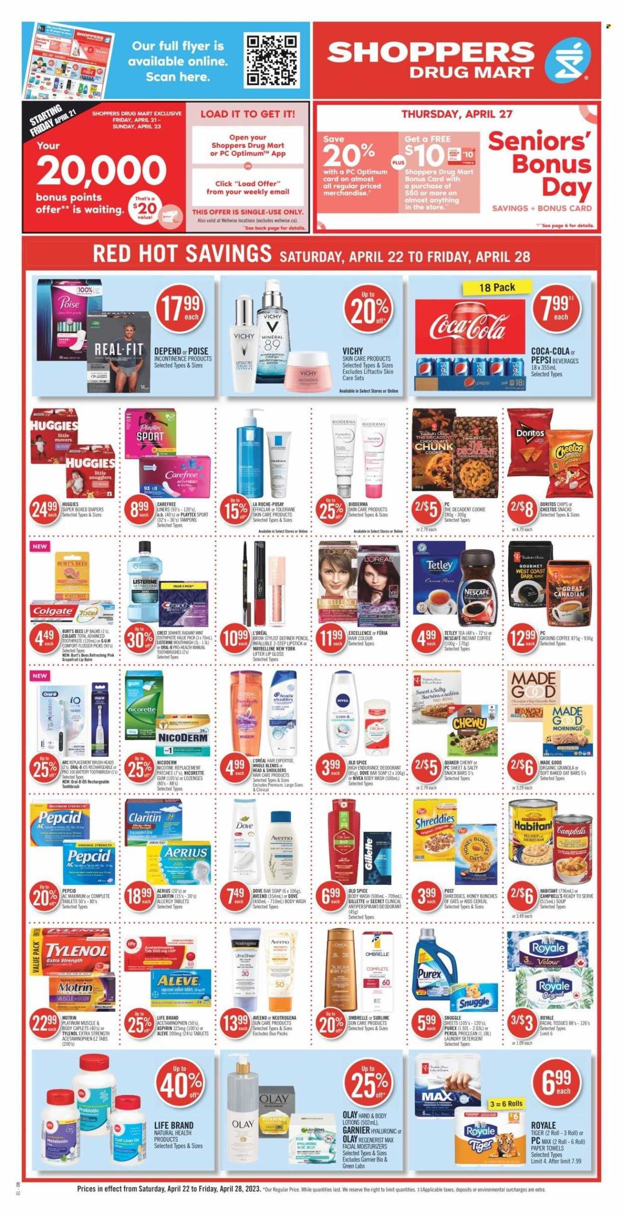 Shoppers Drug Mart flyer - April 22, 2023 - April 28, 2023. Page 1