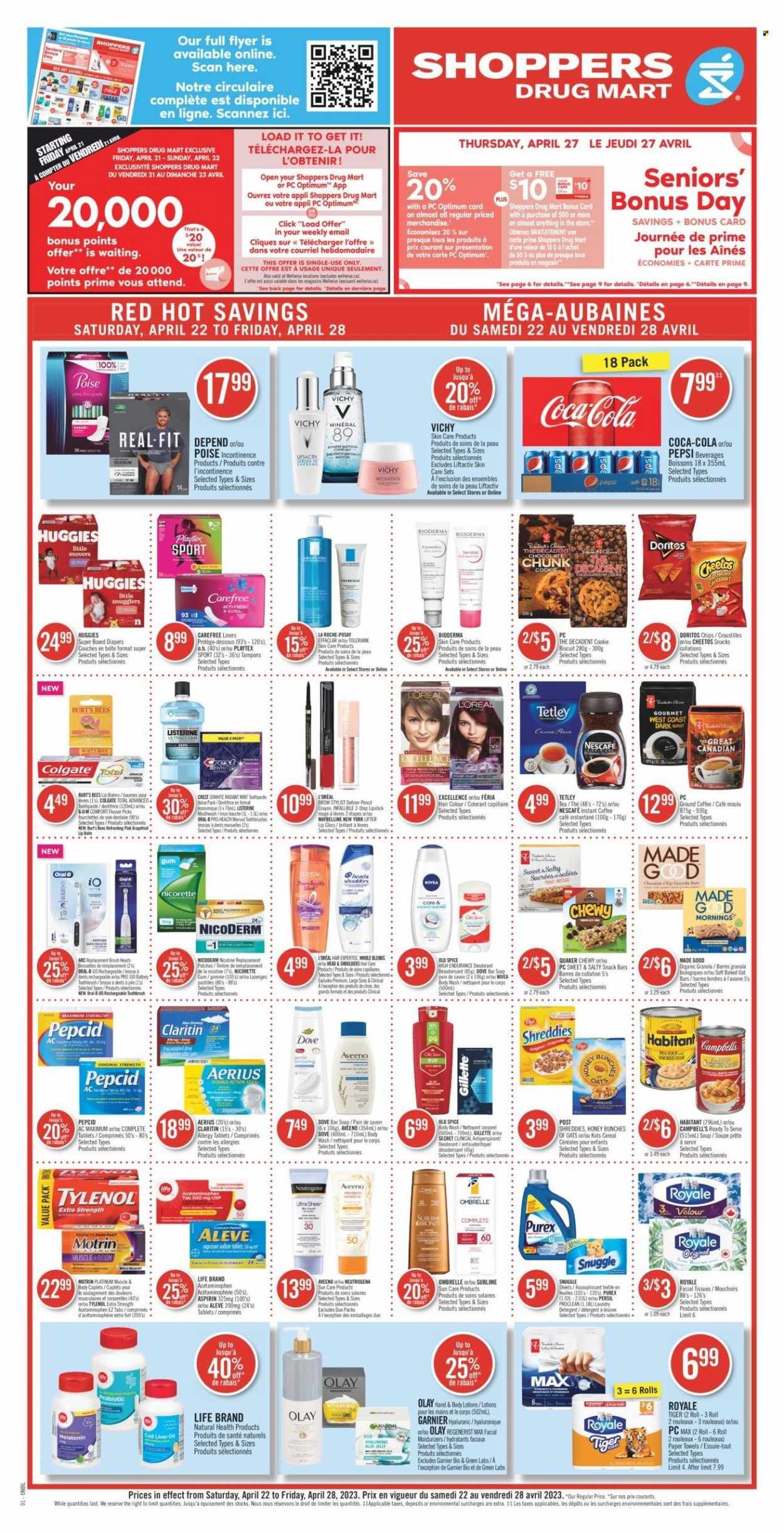 Shoppers Drug Mart flyer - April 22, 2023 - April 28, 2023. Page 1