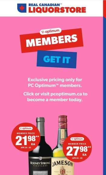 Real Canadian Liquorstore Flyer - April 26, 2023 - April 30, 2023.