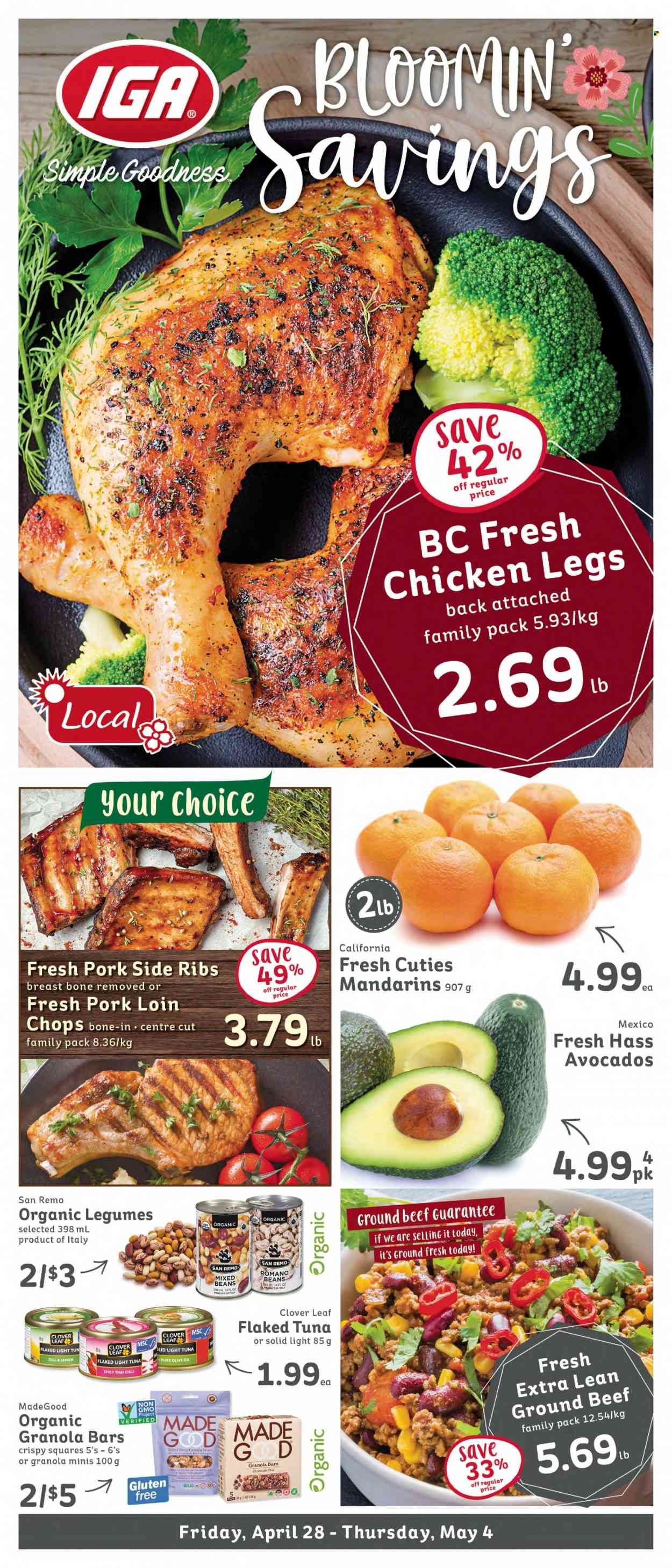 IGA Simple Goodness flyer - April 28, 2023 - May 04, 2023. Page 1