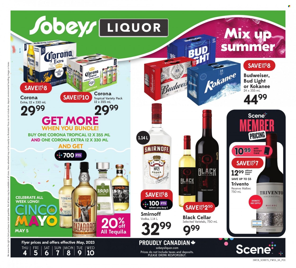 Sobeys Liquor flyer - May 04, 2023 - May 10, 2023. Page 1
