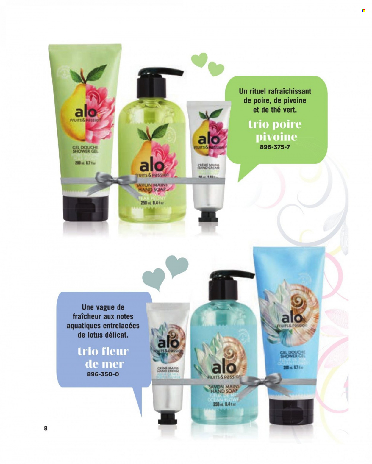 thumbnail - Circulaire Avon - Produits soldés - Lotus, savon, gel douche, crème mains. Page 8.