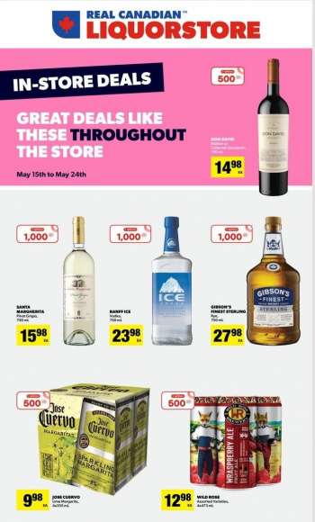 Circulaire Real Canadian Liquorstore - 15 Mai 2023 - 24 Mai 2023.