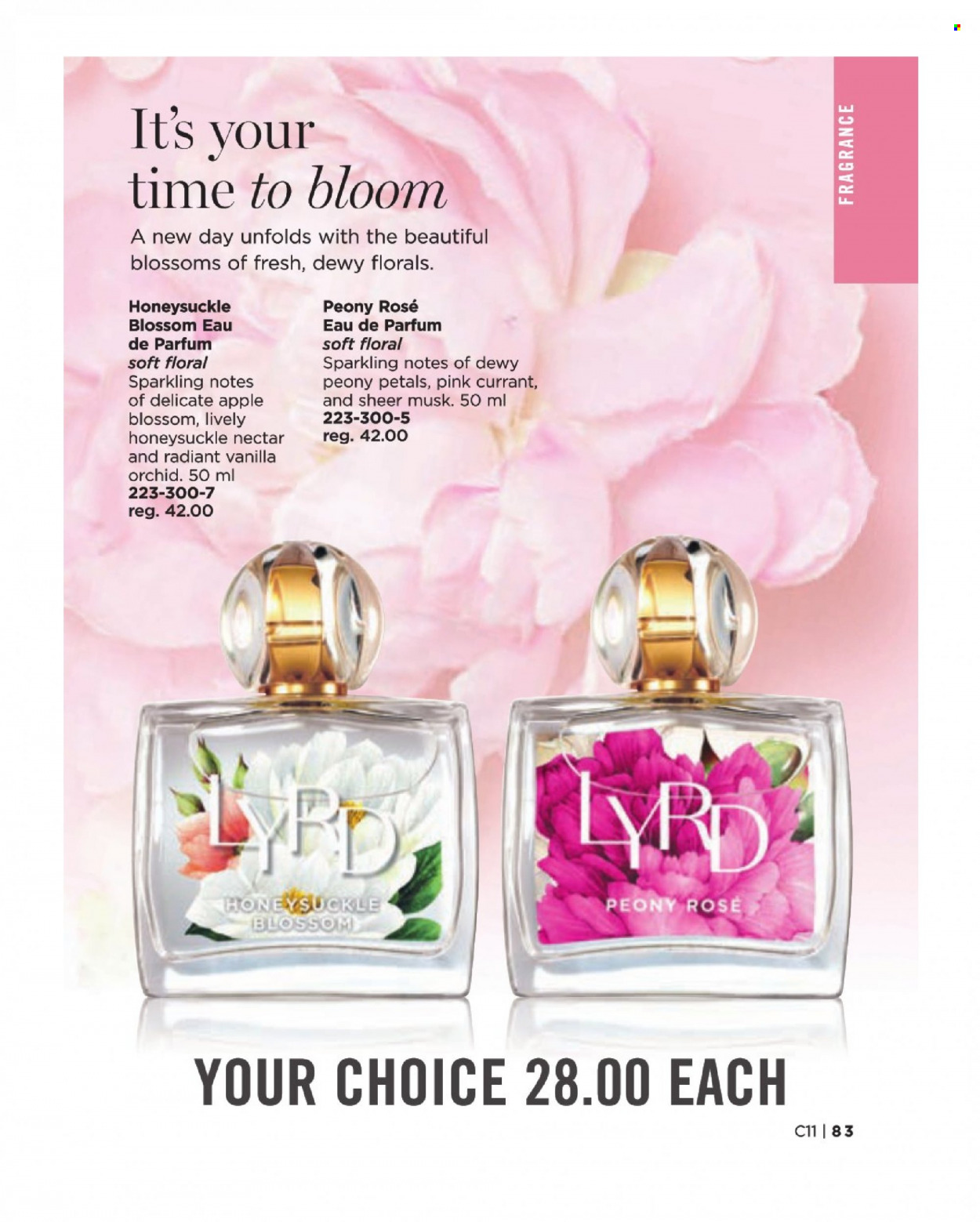 thumbnail - Circulaire Avon - Produits soldés - eau de parfum. Page 83.